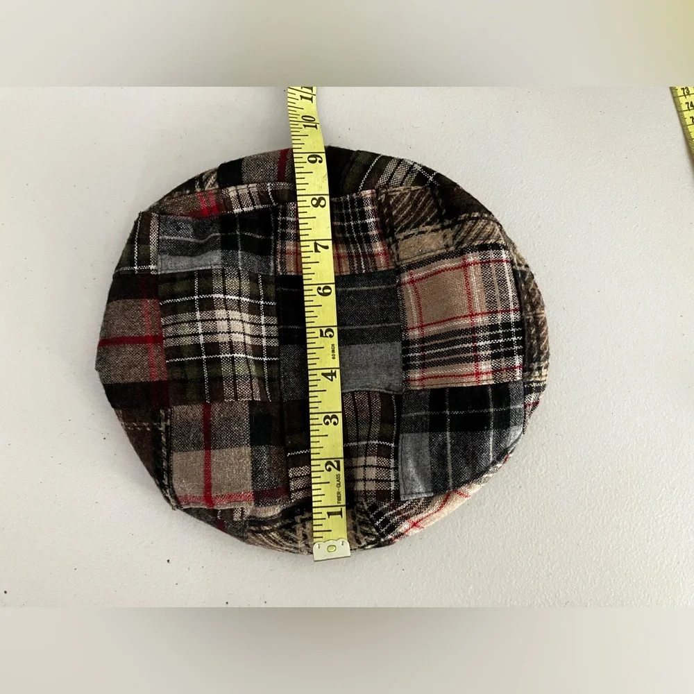 GAP Kids Multicolor plaid warm flat beret hat